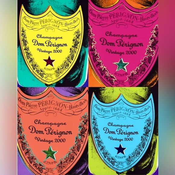 Drinks & Spirits Wall Art Prints 'Dom Marbles' Champagne Home Décor - Picture 3 of 6